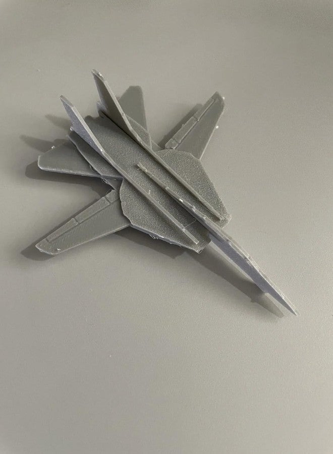 Beoals 3D Printed Fighter Jet Aircraft Model, Grey, Military Scale Model - Image 2
